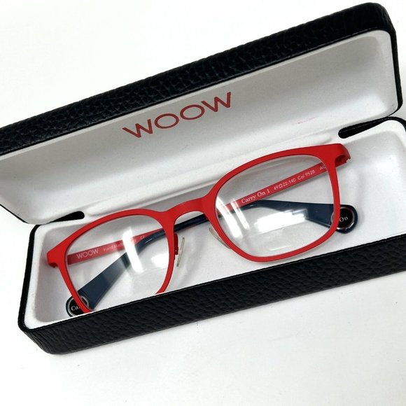 Woow Carry On 1 Eyeglasses Frame Col. 9528 AO Fluo Red Cherry 49 [] 22 140 - Picture 14 of 14